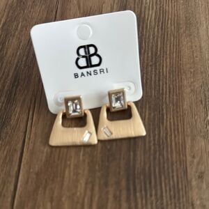 Bansri Gold Geometric Earrings